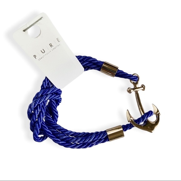 Braided Rope Anchor Bracelet - Picture 1 of 7